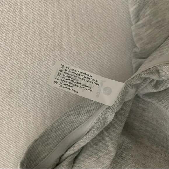 90 degree Women’s S Gray Crewneck Pullover Sweatshirt Long Sleeve Casual Lounge - Picture 3 of 8